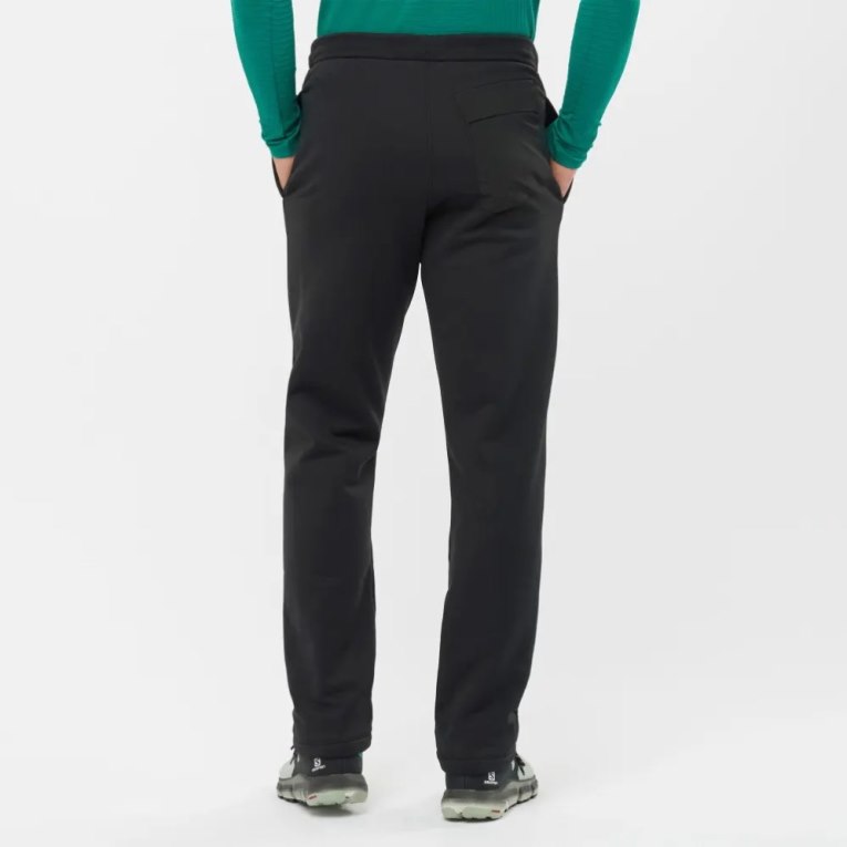 Pantalones Deportivos Salomon Essential Warm Fleece Hombre Negros | MX SAKZ963